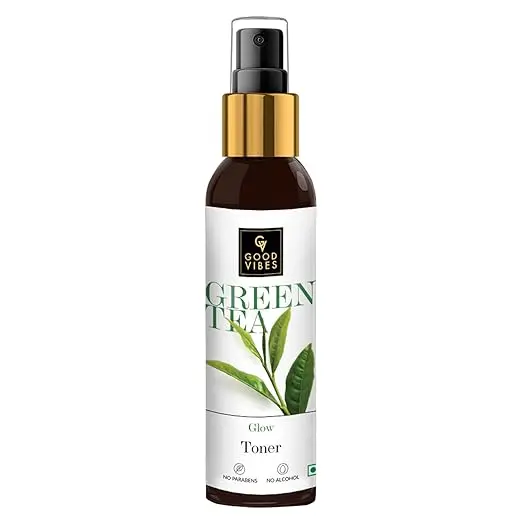Good Vibes Green Tea Toner | Hydrating Purifying Anti Acne Moisturizing Revitalizing Facial Spray Toner for All Skin Types