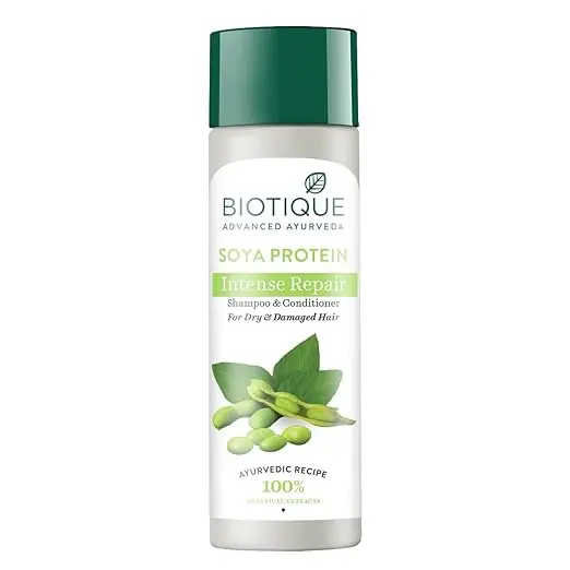 Biotique Bio Soya Protein Fresh Nourishing Shampoo for Dry Damaged and Color Treated Hair