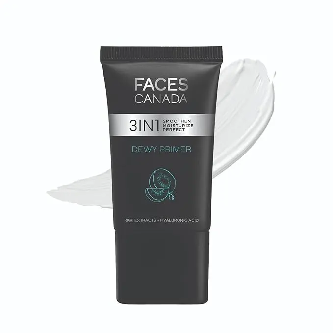 FACES CANADA Dewy Primer, 30g | Blurs Imperfections | Smoothens & Moisturizes Skin |