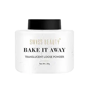 Swiss Beauty Bake It Away Makeup Loose Powder | Lightweight Setting Powder | Loose Compact Powder