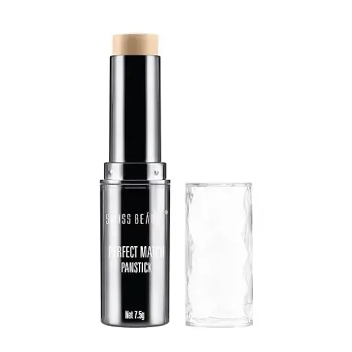 Swiss Beauty Perfect Match Panstick Foundation | Lightweight, Full Coverage Foundation With Natural And Dewy Finish