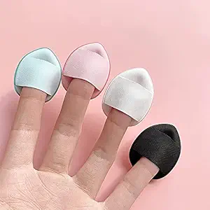 Mini Finger Powder Puff , 1 pc Makeup finger beauty blender Sponge
