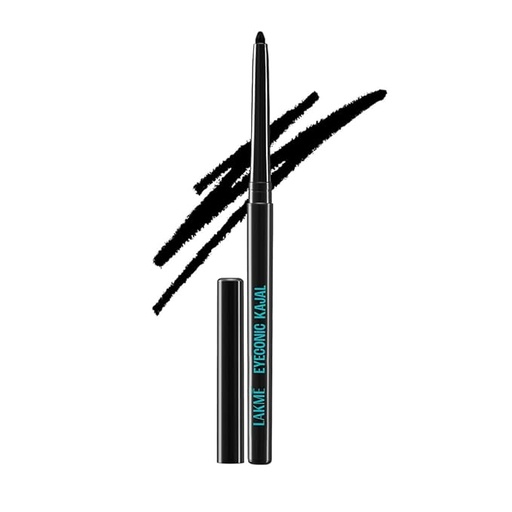 LAKMÉ Eyeconic Kajal 0.35 g Matte Kohl Liner in a Twist Up Pencil - Waterproof, Smudge Proof & Long Lasting