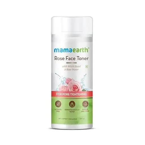 Mamaearth Rose Water Face liquid Toner with Witch Hazel & Rose Water for Pore Tightening - 200ml