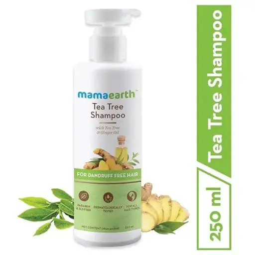 Mamaearth Tea Tree Anti Dandruff Shampoo, With Tea Tree & Ginger Oil, 250ml