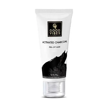 Good Vibes Activated Charcoal Peel Off Mask For Women & Men, 100 g | For All Skin Types, Controls Excess Sebum