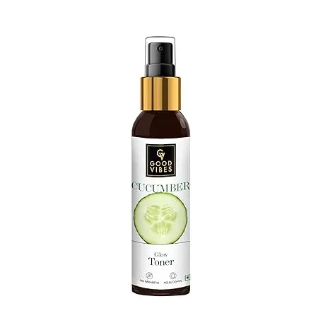Good Vibes Cucumber Toner 120 ml, Hydrating Pore Tightening Moisturizing Revitalising Face Spray Toner for All Skin Types