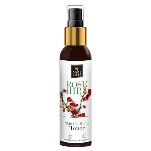 Good Vibes Rosehip Toner , Anti Ageing Hydrating Light Weight Moisturizing Revitalising Spray Toner for Face and Skin
